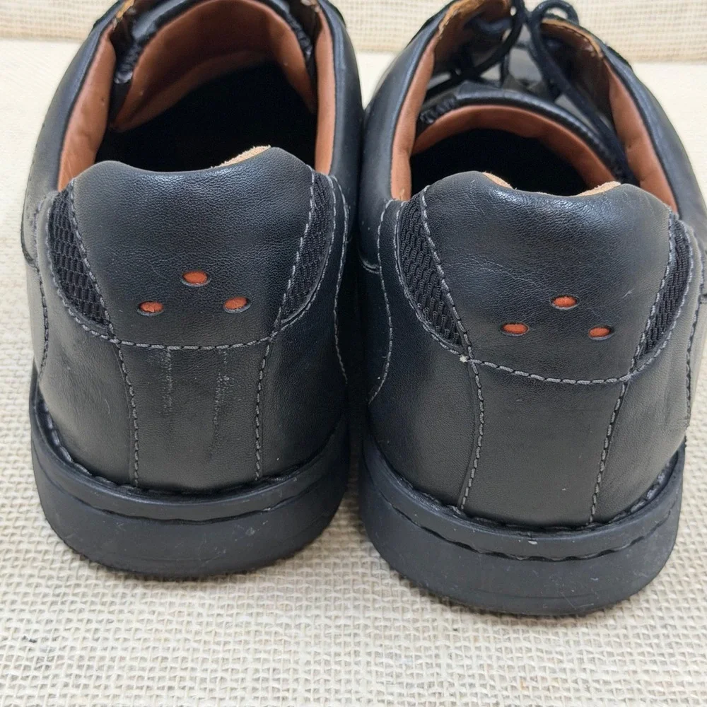 Clarks 1825 Mens Black Leather Derby Oxford Shoes 26102530 Size 15M